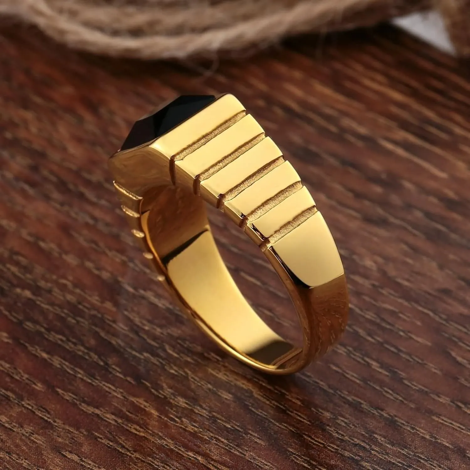 Promise Rings Custom Engraved Anniversary Rings for Couple,Couple Rings Stainless Steel Gold Ring Square Cubic Zirconia Red Black Rings Couple