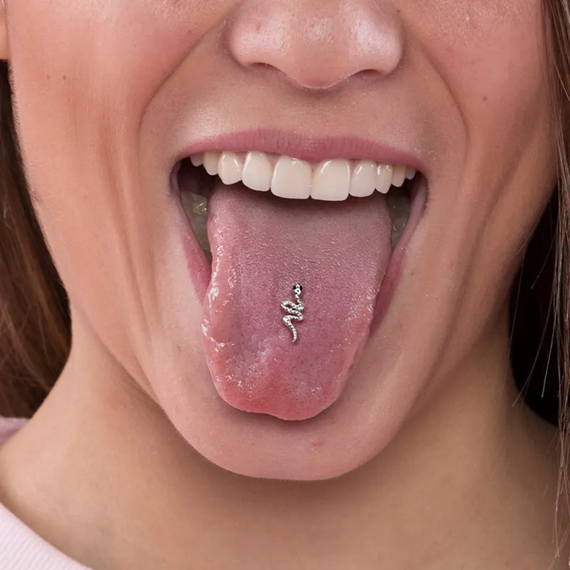 Punk Spider Stainless Steel Tongue Ring