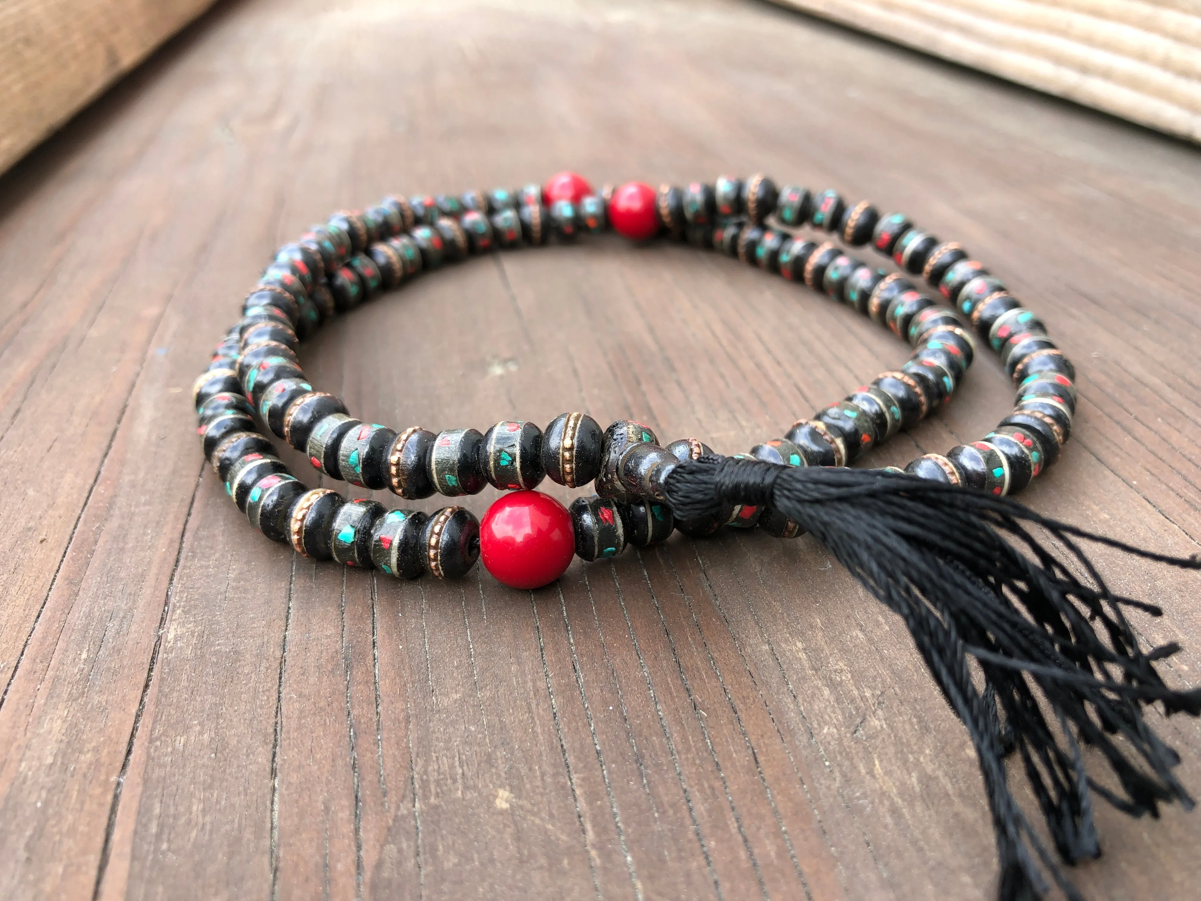 Recycled Bone Jap Mala