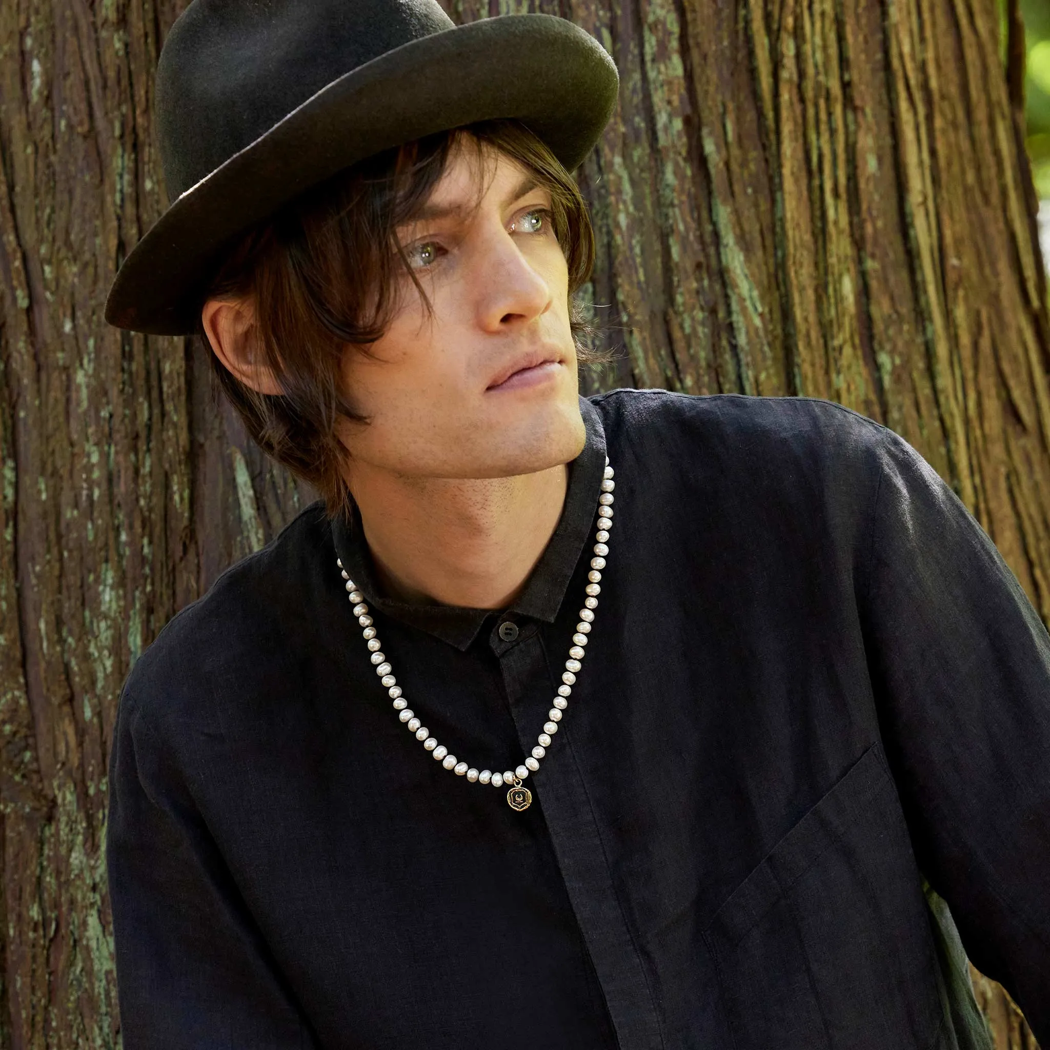 Remember to Live Freshwater Pearl Necklace - Peacock Black
