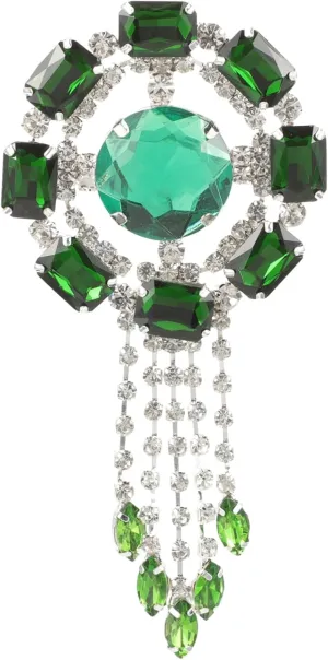 Rhinestone Brooch Decorative Lapel Pin for Women Elegant Tassel Design for Wedding Corsages Bouquet Accessories and Fashionable Outfit Embellishments