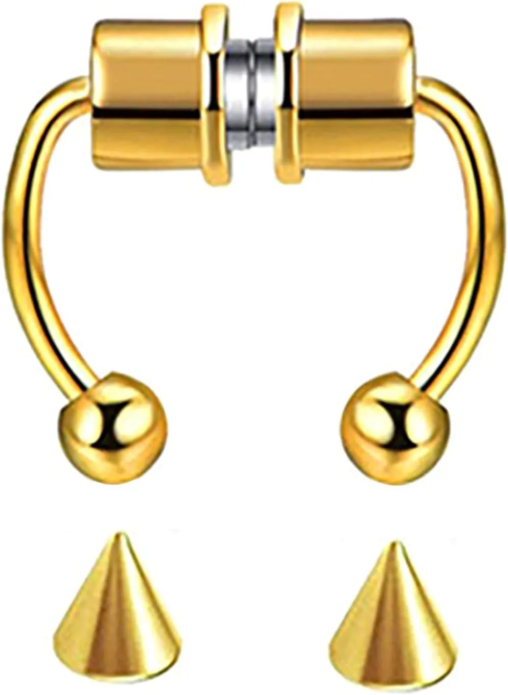 Rings 10mm Stainless Steel Hoop 316L Nose Nose Jewelry 16g Nose Rings for Women (Gold, One Size), W4ngVTac4