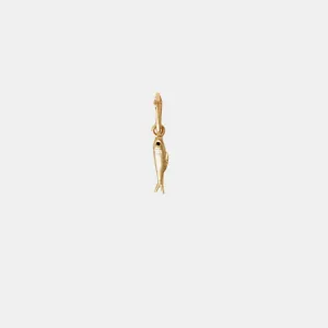 Sardine Charm (Vintage Gold   Jet)
