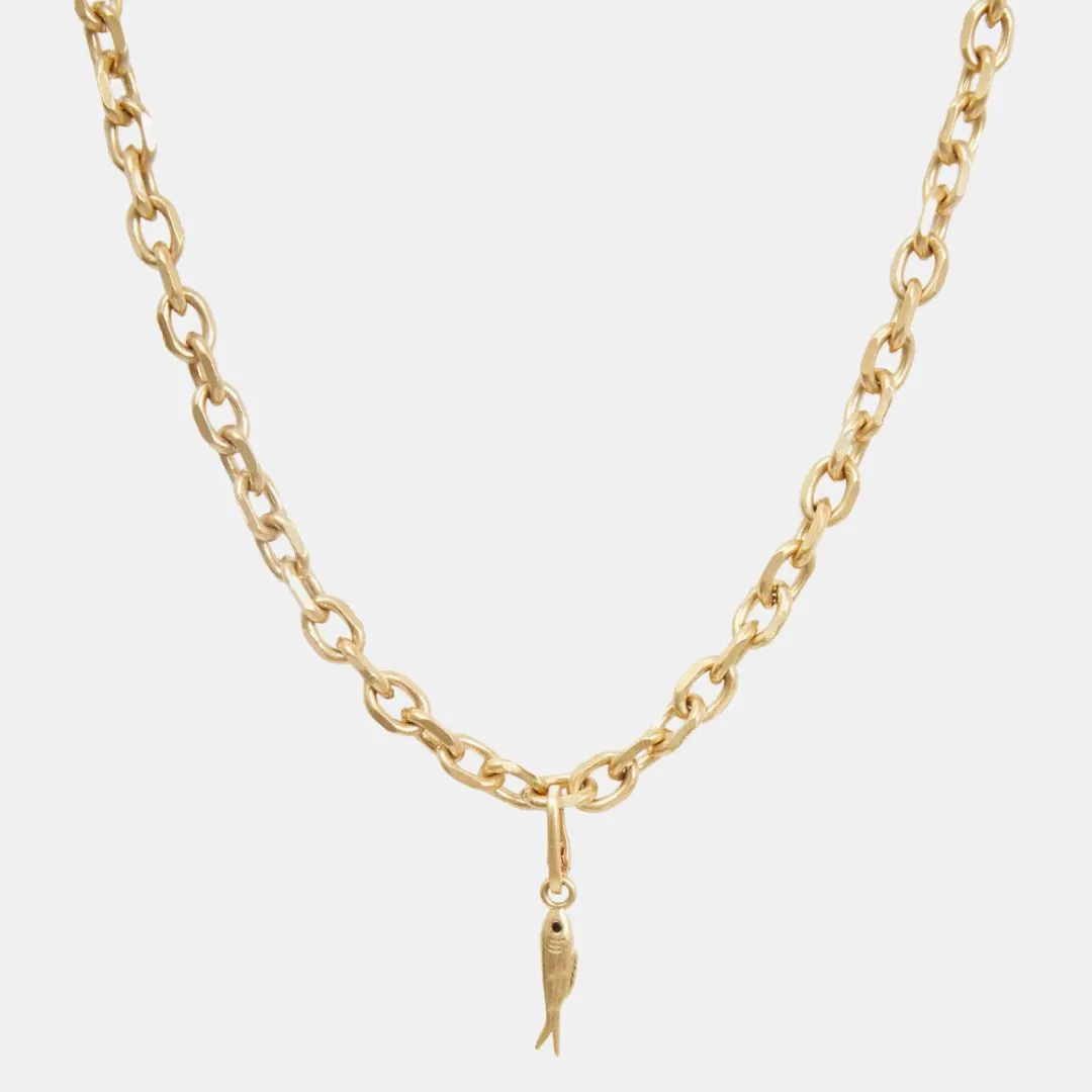 Sardine Charm (Vintage Gold   Jet)