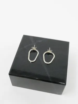 Saskia Diez Loop Earrings, Silver