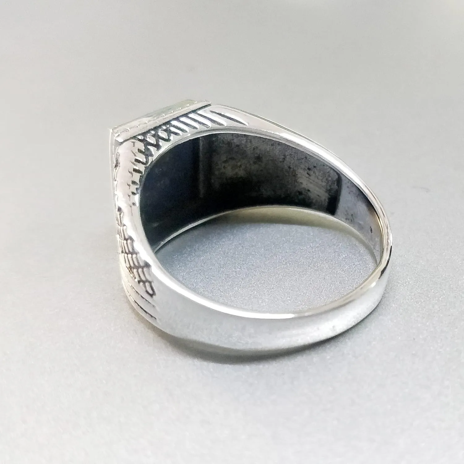 Silver Handmade Ring 925 Sterling Silver Blue Lapis Lazuli GemStone Ring Men's Ring - Genuine Lapis Stones - Outstanding Gifts for him gemstone Rings KOHI Ring- KCR002 (13)