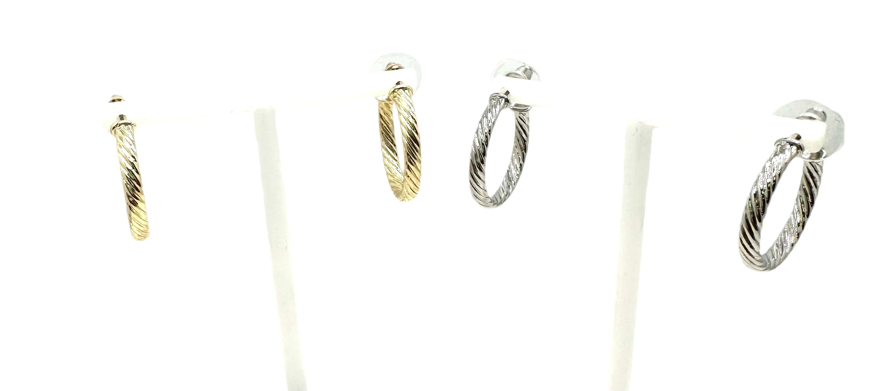 Small Twisted Cable Hoops