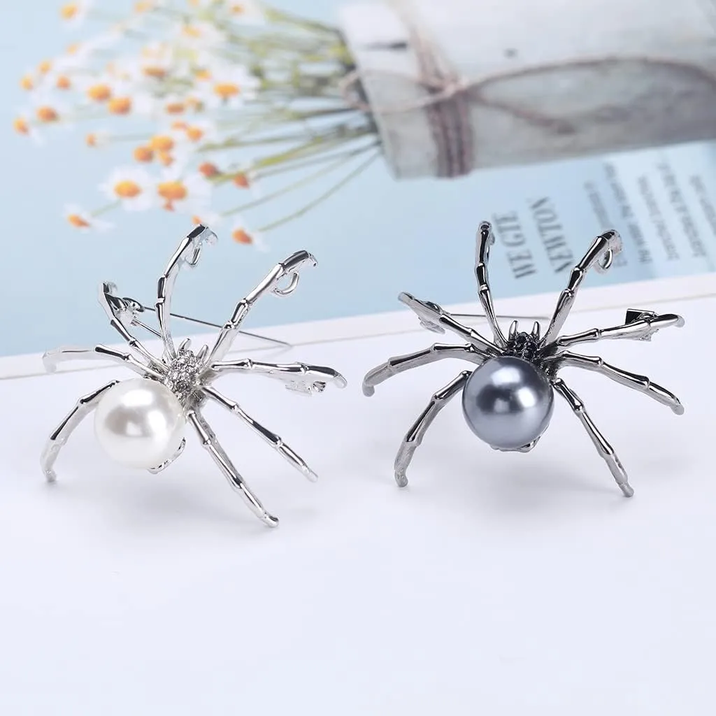Spider Brooches Pins for Women Men Boy Girls Witch Jewelry Halloween Accessories Pins for Backpacks Aesthetic Brooch