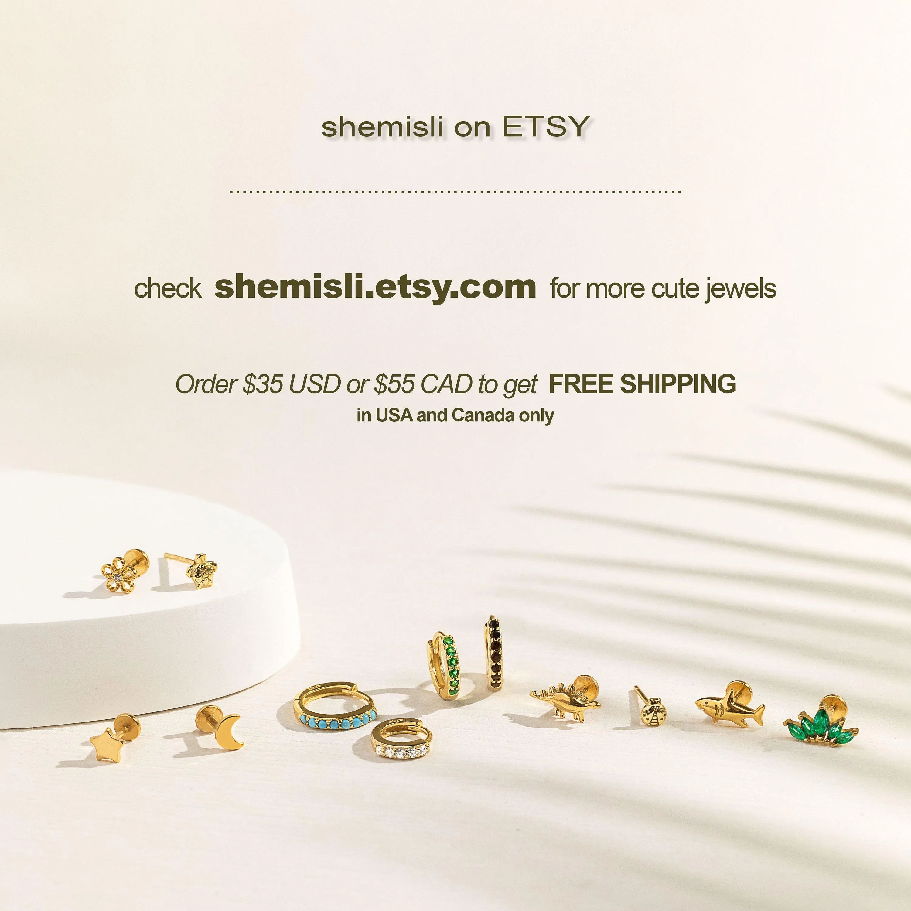 Spike CZ Hoop Earrings, Huggies, Gold, Silver SHEMISLI SH095