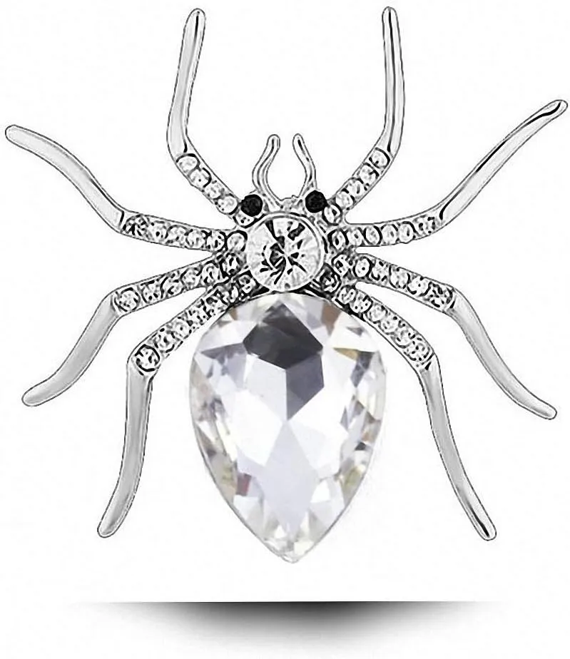Statement Crystal Spider Brooches Rhinestone Insect Pins & Brooches Wedding Brooch Elegant Accessories