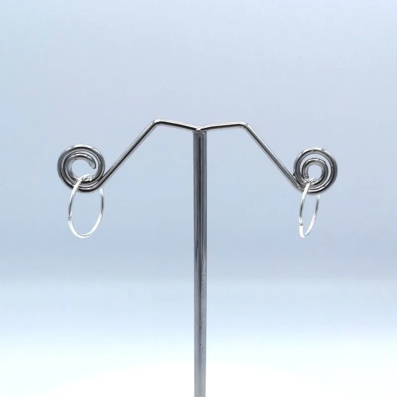 Sterling Silver 14mm Sleeper Earrings