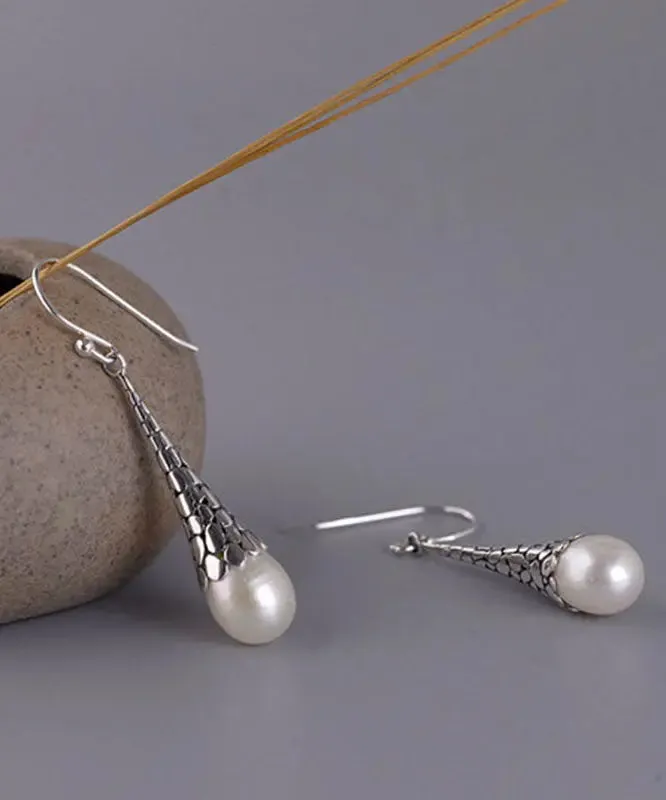 Sterling Silver Pearl Drop Earrings