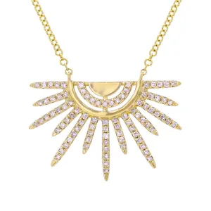 Sunset Necklace With Diamonds in 14k