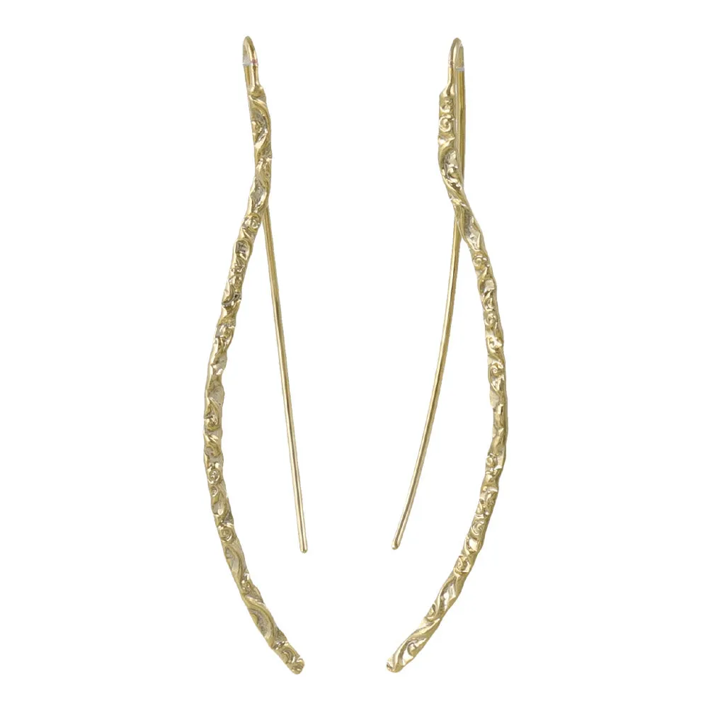 Texture Thread Through Earrings