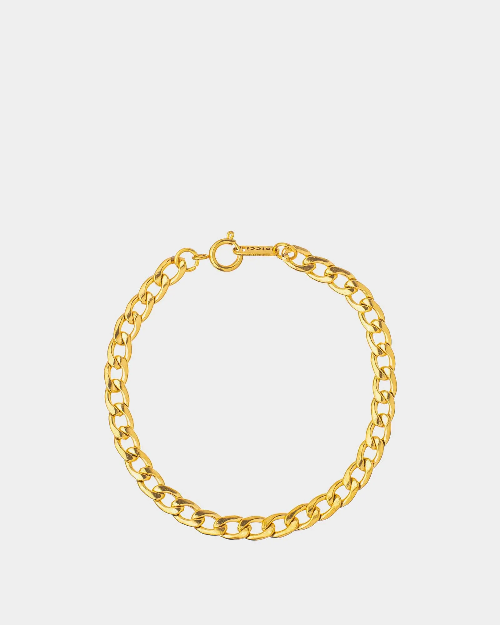 Thin Flat Cuban Chain Bracelet