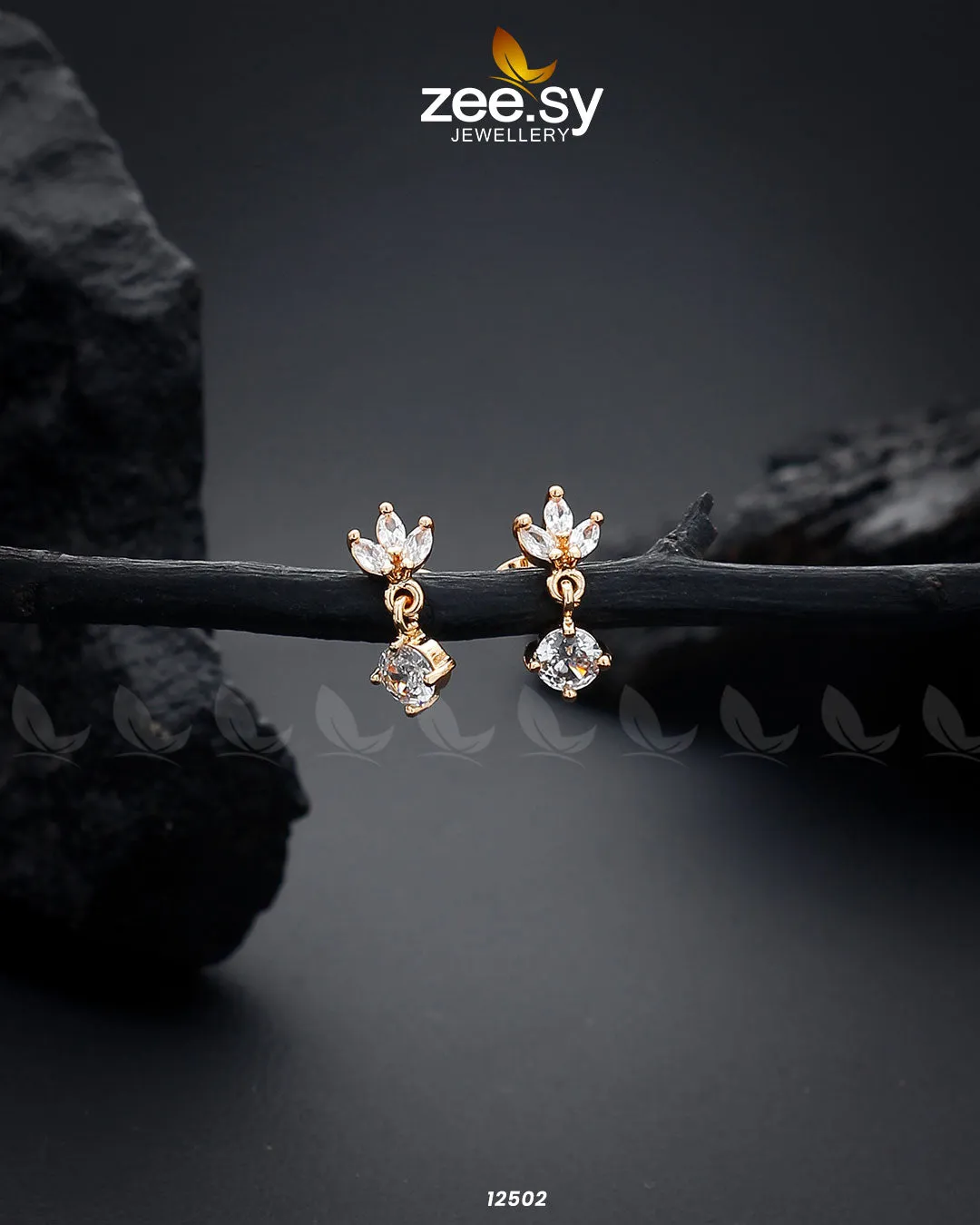 Tiny Leaf Earrings