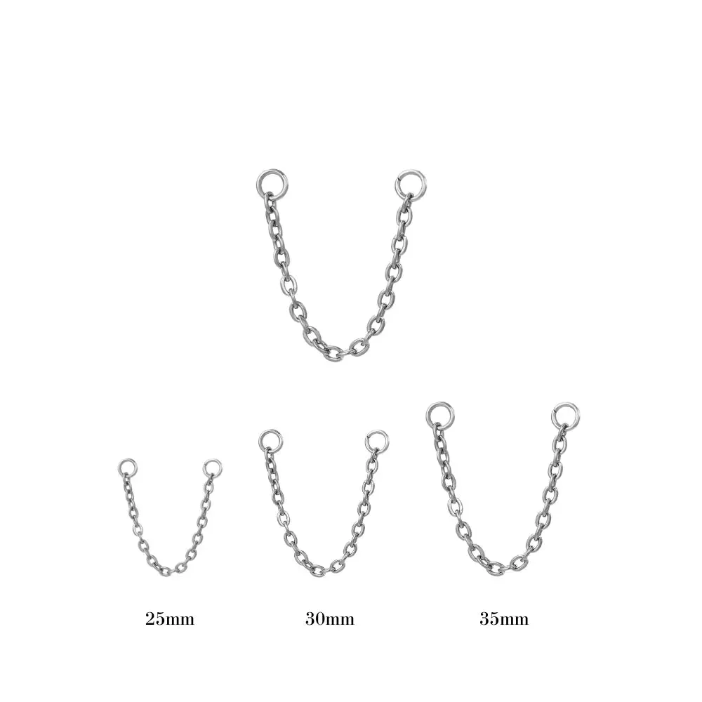 Titanium Basic Chain Attachment •  Cartilage Dangling Chain