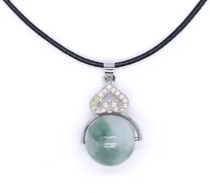 Type A Certified Jadeite Jade Necklace Pendant Ball Series 15