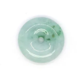 Type A Certified Jadeite Jade Necklace Pendant Disc Series std
