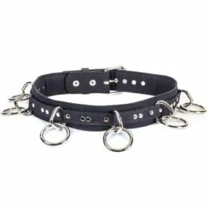 Vegan Bondage Canvas Ring Black Belt