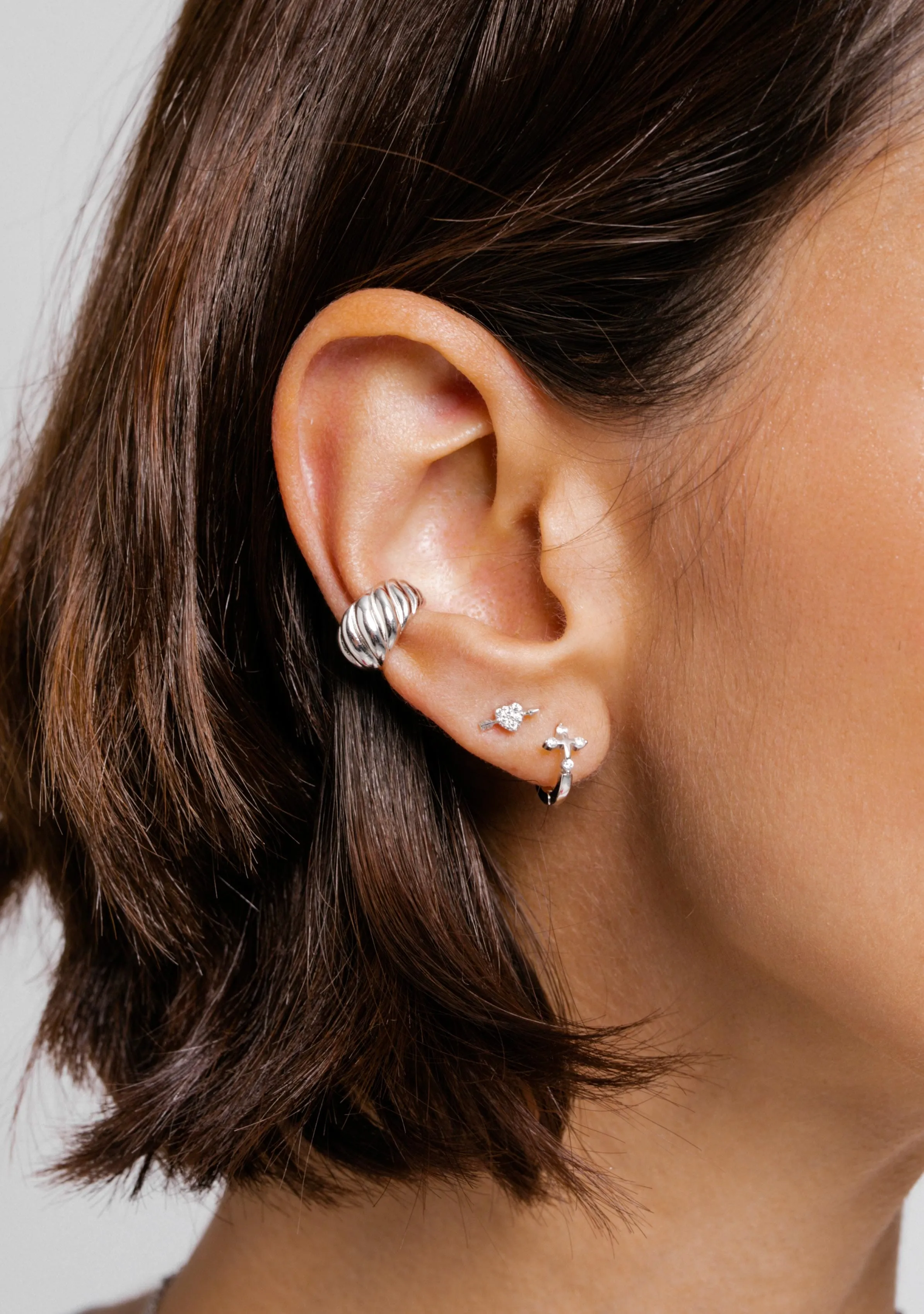 Victory Hoop Piercing Silver