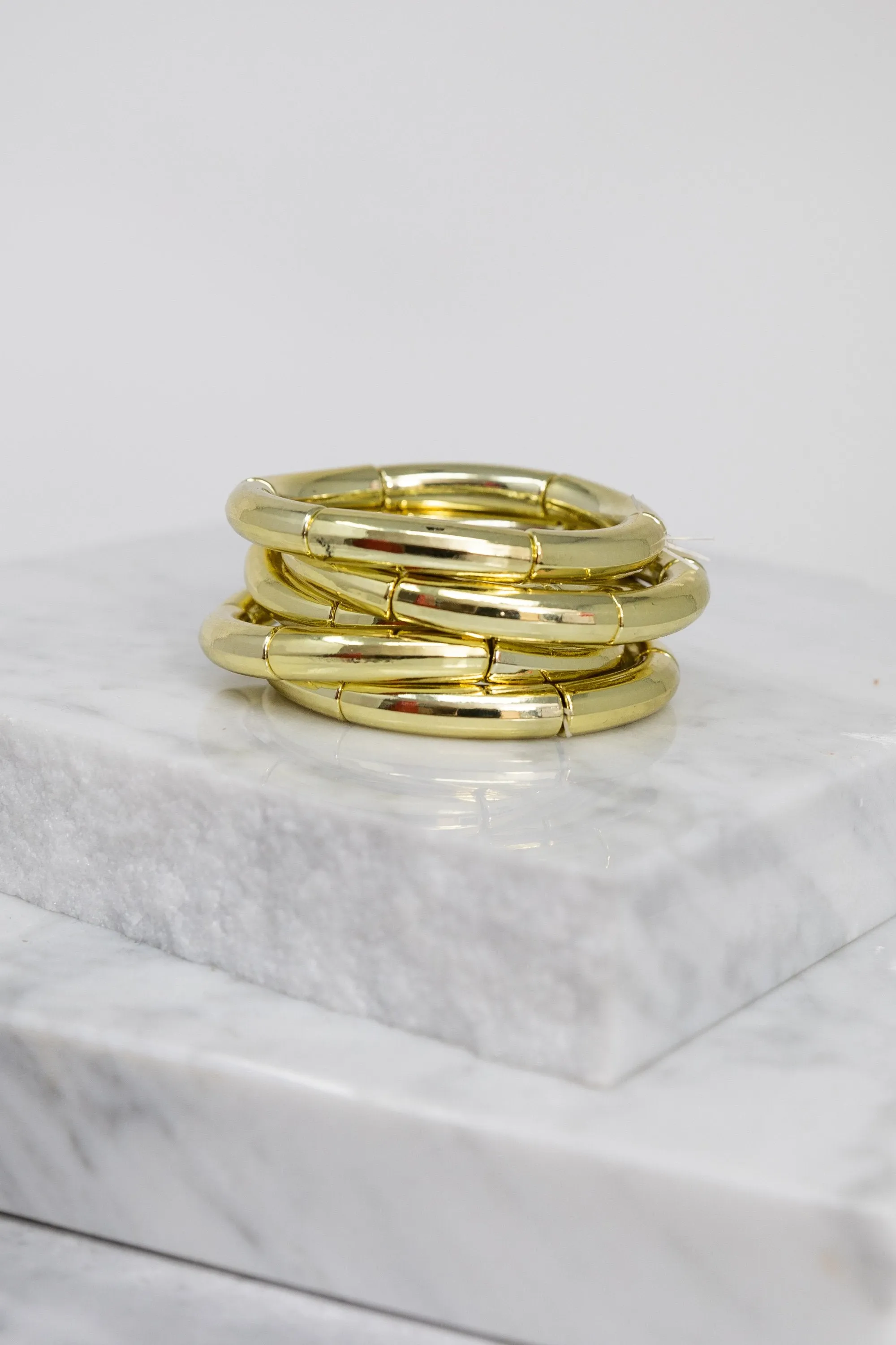 What I'm Thinking Gold Bracelet Set