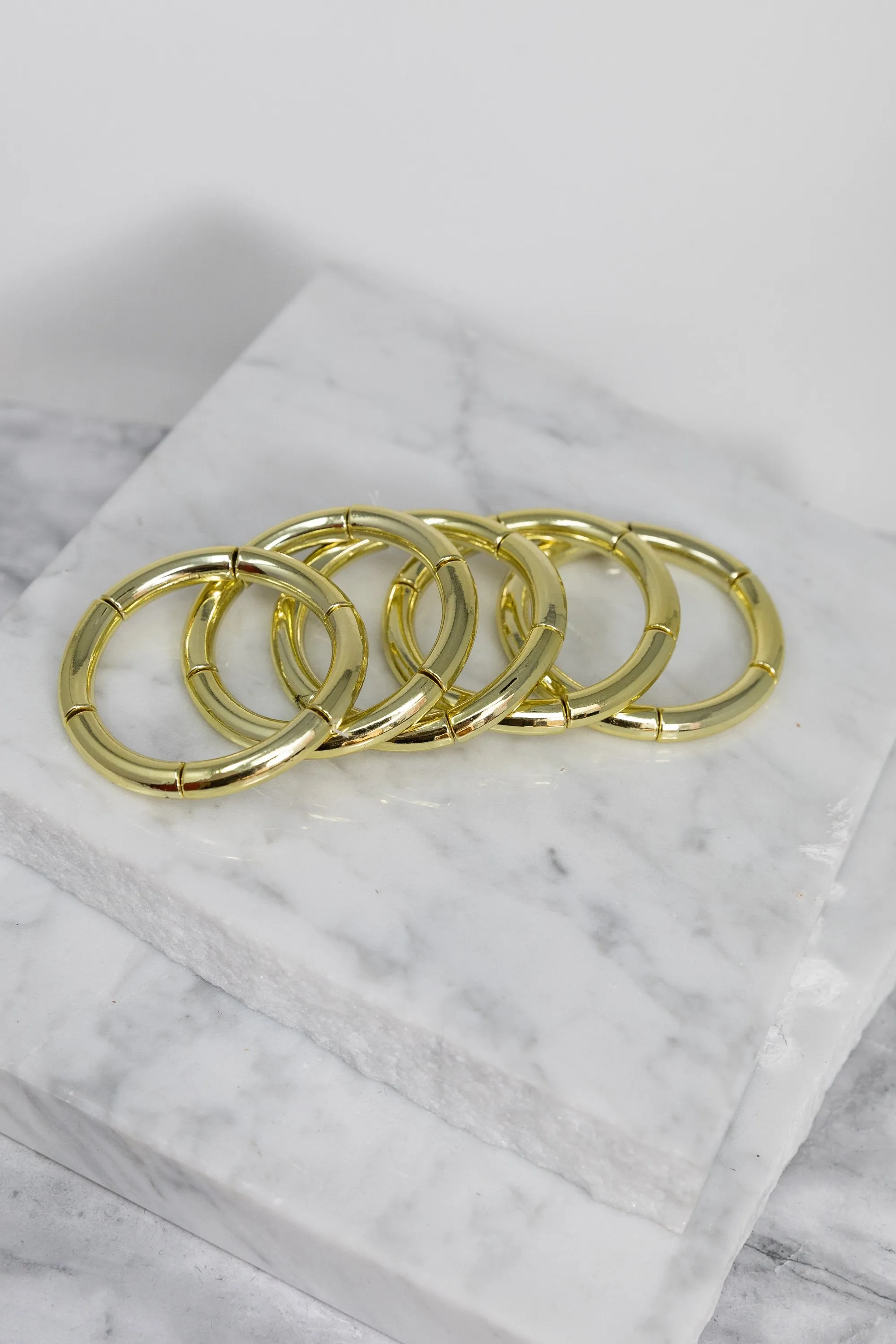 What I'm Thinking Gold Bracelet Set