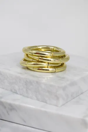 What I'm Thinking Gold Bracelet Set