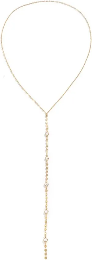 Women's necklace, charming gold women's long necklace fashionable 14k crystal teardrop necklace simple gold pendant exquisite long chain necklace fashionable body chain jewelry gift