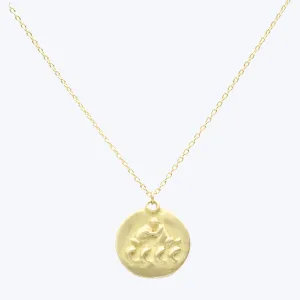 Zodiac Medal Necklace
